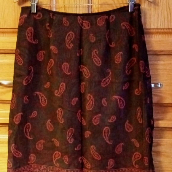 Apostrophe Dresses & Skirts - Y2K Vintage Apostrophe Chiffon Skirt Teardrop Paisley Layered Boho Fairy Whimsy